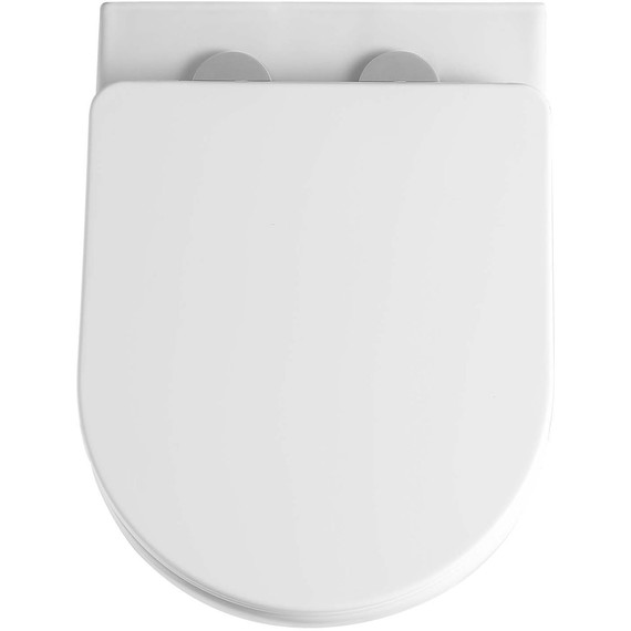 Унитаз подвесной безободковый Aquatek Гелиос AQ1993T-00 с тонкой крышкой микролифт, с полностью закрытым гидрозатвором (система смыва Торнадо) фото 5