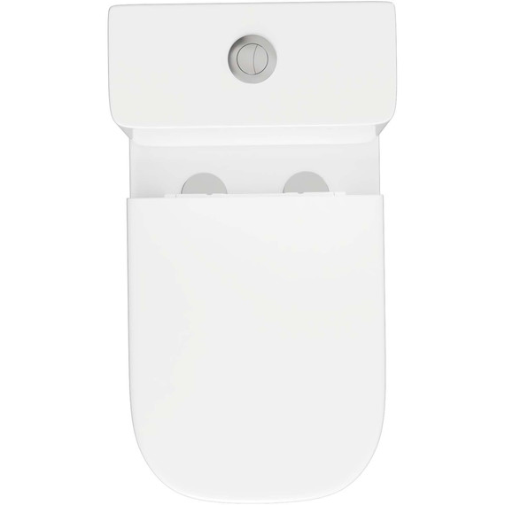 Унитаз-компакт безободковый Aquatek Optima Square AQ4411-00 с тонкой крышкой микролифт фото 3