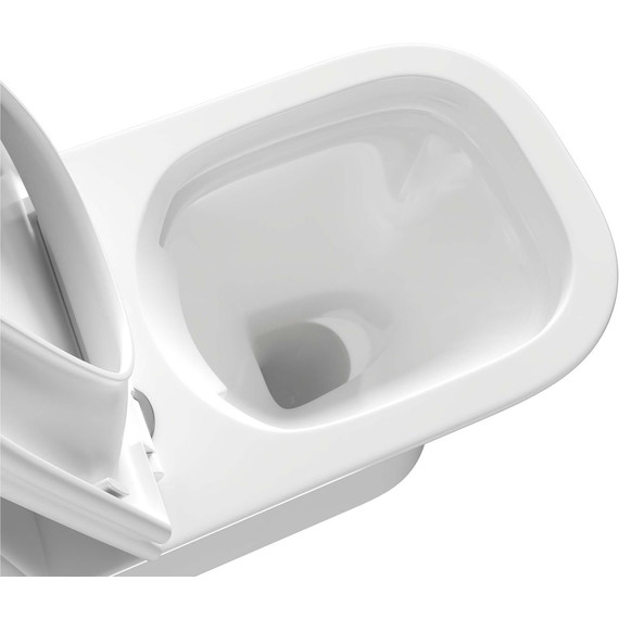 Унитаз-компакт безободковый Aquatek Optima Square AQ4411-00 с тонкой крышкой микролифт фото 5