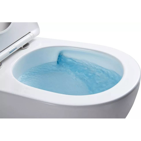 Унитаз подвесной безободковый Azario Grado AZ-0046-UQ1 с тонкой крышкой микролифт (Система смыва торнадо) - 8 Унитаз подвесной безободковый Azario Grado AZ-0046-UQ1 с тонкой крышкой микролифт (Система смыва торнадо) фото 8