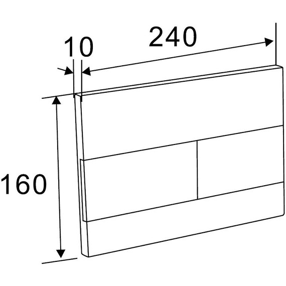 Кнопка смыва Azario AZ-013.08, оружейная сталь матовая фото 2