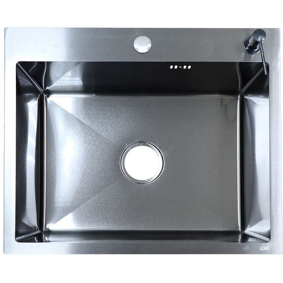 Кухонная мойка Azario Nicole AZB6050N (сифон, дозатор и коландер в комплекте) чёрный фото 2