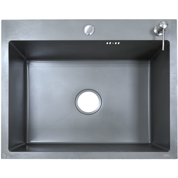 Кухонная мойка Azario Nicole AZG5050N (сифон, дозатор и коландер в комплекте) серый фото 3