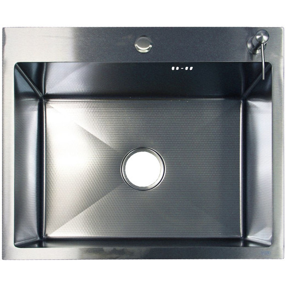 Кухонная мойка Azario Nicole AZS5050H (сифон, дозатор и коландер в комплекте) серебро соты фото 3