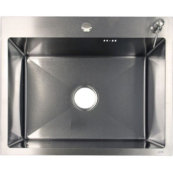 Кухонная мойка Azario Nicole AZS6050H (сифон, дозатор и коландер в комплекте) серебро соты фото 2