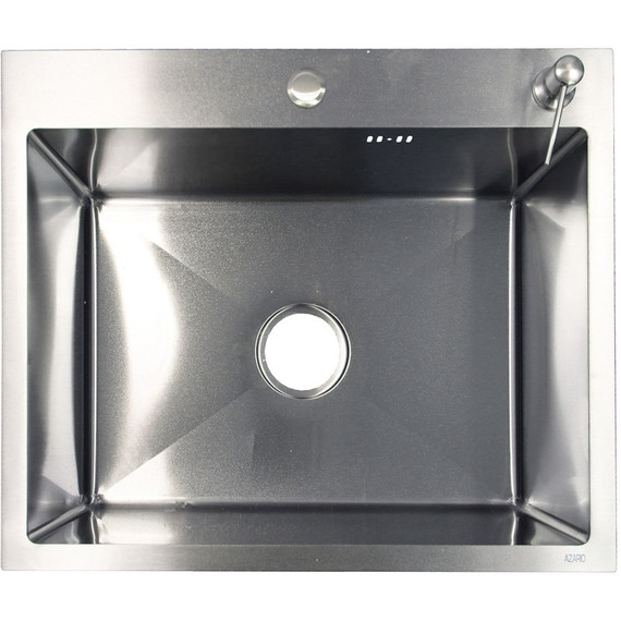 Кухонная мойка Azario Nicole AZS6050N (сифон, дозатор и коландер в комплекте) серебро фото 2