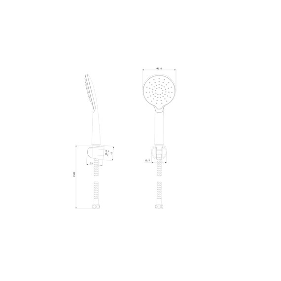 Душевой гарнитур Bravat ECO D2122CP-ENG фото 2