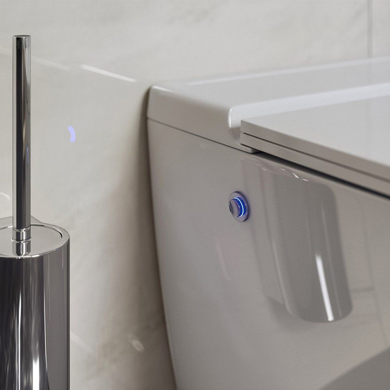 Унитаз импульсный подвесной Grossman Impuls GR-5501 с сиденьем микролифт, с инсталляцией Grossman 901.5502.01.000 в комплекте фото 6