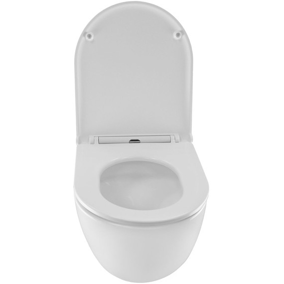 Унитаз подвесной безободковый Azario Pro PRO-0001 UQ3 с тонкой крышкой микролифт (система смыва Торнадо) фото 11