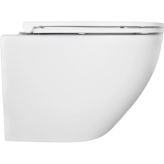 Унитаз подвесной безободковый Azario Pro PRO-0001 UQ3 с тонкой крышкой микролифт (система смыва Торнадо) фото 12