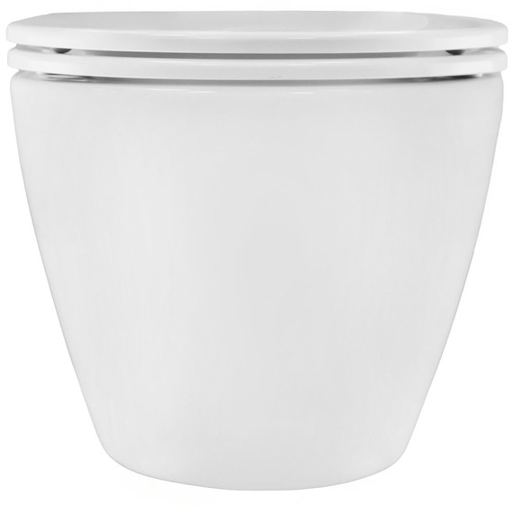 Унитаз подвесной безободковый Azario Pro PRO-0001 UQ3 с тонкой крышкой микролифт (система смыва Торнадо) фото 7