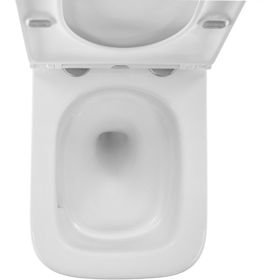 Унитаз подвесной безободковый Azario Pro PRO-002 UQ3 с тонкой крышкой микролифт (система смыва Торнадо) фото 12