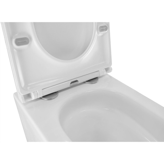 Унитаз подвесной безободковый Azario Pro PRO-002 UQ3 с тонкой крышкой микролифт (система смыва Торнадо) фото 13