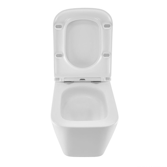 Унитаз подвесной безободковый Azario Pro PRO-002 UQ3 с тонкой крышкой микролифт (система смыва Торнадо) фото 6