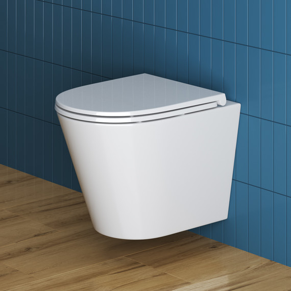 Унитаз подвесной безободковый BelBagno Tre BB8001CHR/SC с крышкой микролифт фото 