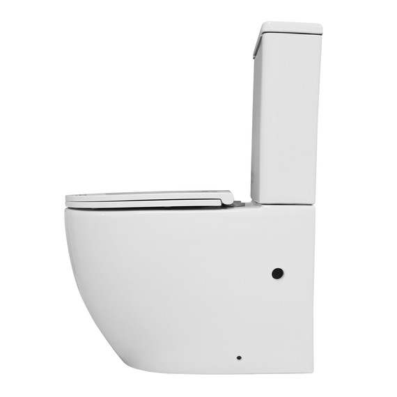 Унитаз-компакт безободковый Azario Blanco AZ-T003B-R с тонкой крышкой микролифт фото 10