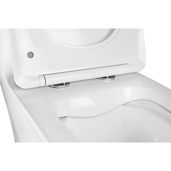 Унитаз-моноблок безободковый Azario Stoun AZ-1109 с тонкой крышкой микролифт - 7 Унитаз-моноблок безободковый Azario Stoun AZ-1109 с тонкой крышкой микролифт фото 7