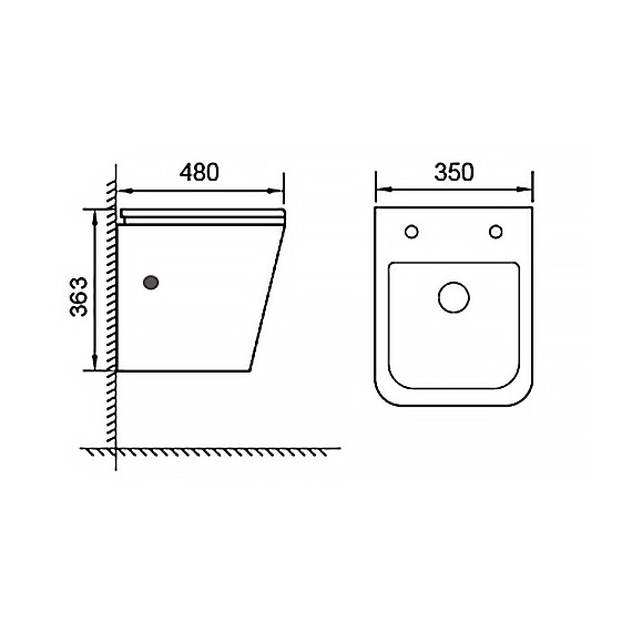 Унитаз подвесной безободковый Azario Hugo AZ-10007 с тонкой крышкой микролифт фото 15
