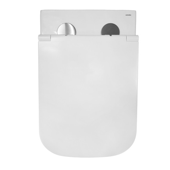 Унитаз подвесной безободковый Azario Cascad AZ-2303-A с тонкой крышкой микролифт (Система смыва Торнадо) фото 10