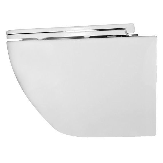 Унитаз подвесной безободковый Azario Gloria AZ-2003T с тонкой крышкой микролифт фото 13