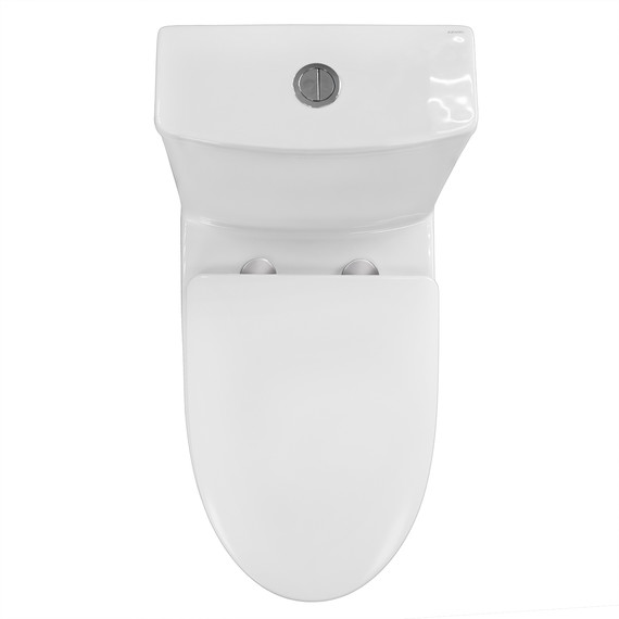 Унитаз-моноблок безободковый Azario Ansa AZ-2301 с тонкой крышкой микролифт - 6 Унитаз-моноблок безободковый Azario Ansa AZ-2301 с тонкой крышкой микролифт фото 6