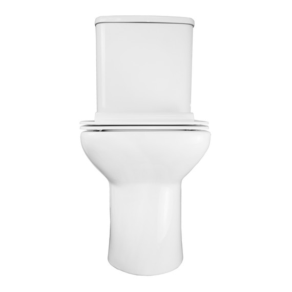 Унитаз-компакт безободковый Azario Glory AZ-49 с тонкой крышкой микролифт фото 11