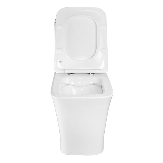 Унитаз-моноблок безободковый Azario Stoun AZ-1109 с тонкой крышкой микролифт - 5 Унитаз-моноблок безободковый Azario Stoun AZ-1109 с тонкой крышкой микролифт фото 5