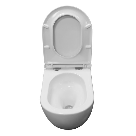 Унитаз подвесной Azario Etera AZ-118E-UQ3 с тонкой крышкой микролифт фото 5