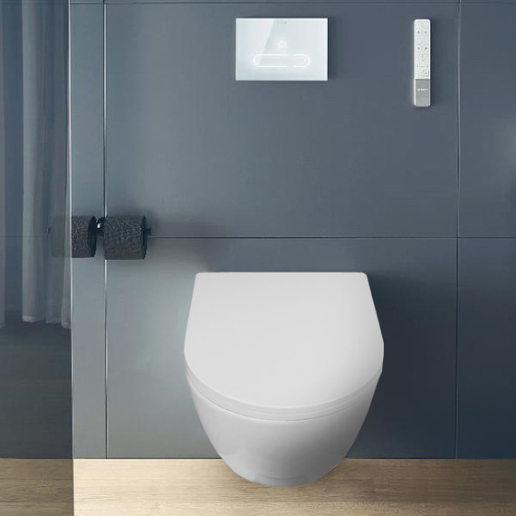 Унитаз подвесной Azario Blanco AZ-9003WT с тонкой крышкой микролифт (Система смыва Торнадо) фото 16