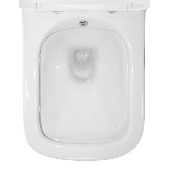 Унитаз подвесной безободковый Azario Hugo AZ-10007 с тонкой крышкой микролифт фото 8