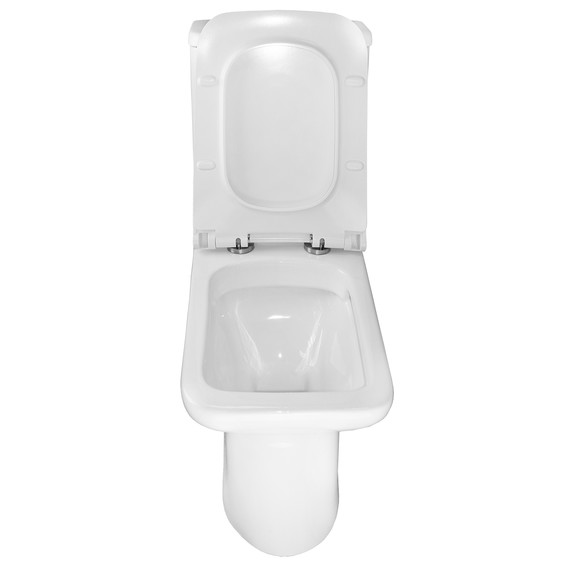 Унитаз-компакт безободковый Azario Glory AZ-49 с тонкой крышкой микролифт фото 5