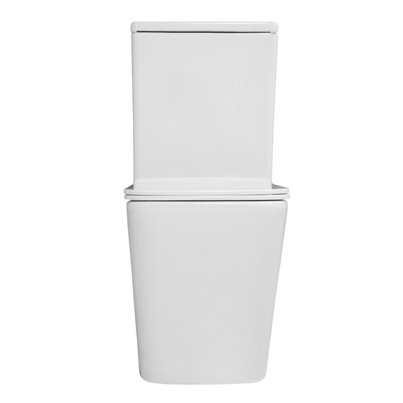 Унитаз-компакт безободковый Azario Indor AZ-T004B-R с тонкой крышкой микролифт фото 9