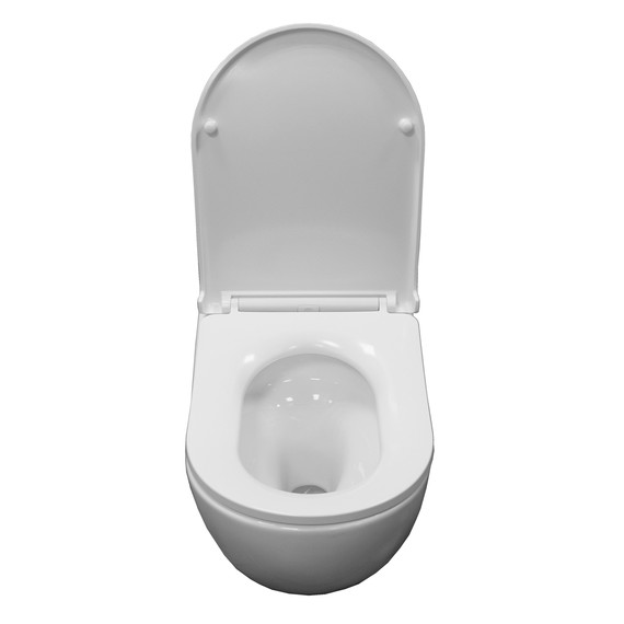 Унитаз подвесной Azario Etera AZ-118E-UQ3 с тонкой крышкой микролифт фото 4