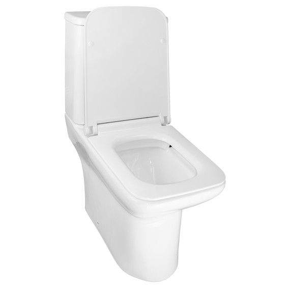 Унитаз-компакт безободковый Azario Glory AZ-49 с тонкой крышкой микролифт фото 3