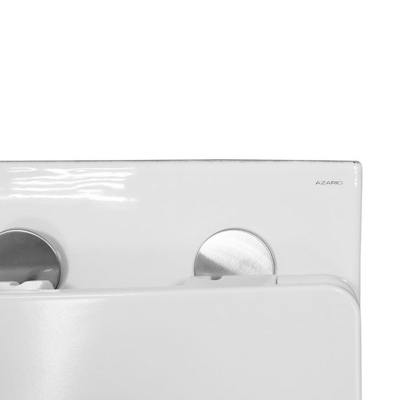 Унитаз подвесной безободковый Azario Nove AZ-9321B с тонкой крышкой микролифт фото 10