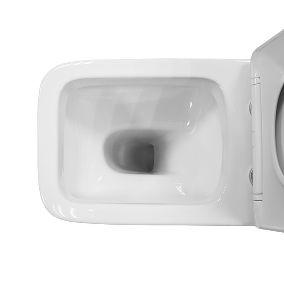 Унитаз-моноблок безободковый Azario Vero AZ-8608 с тонкой крышкой микролифт - 7 Унитаз-моноблок безободковый Azario Vero AZ-8608 с тонкой крышкой микролифт фото 7