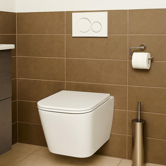 Унитаз подвесной безободковый Azario Cascad M AZ-10002 с тонкой крышкой микролифт (Система смыва Торнадо) фото 16