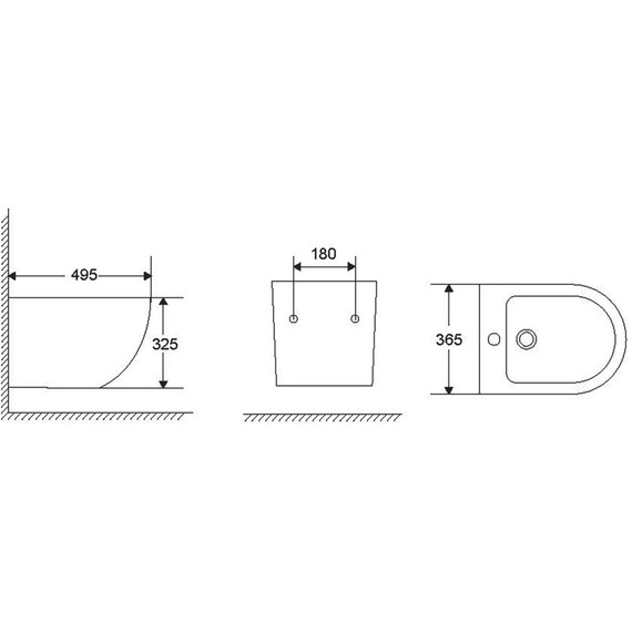 Биде подвесное Azario Grado AZ-0046F фото 9