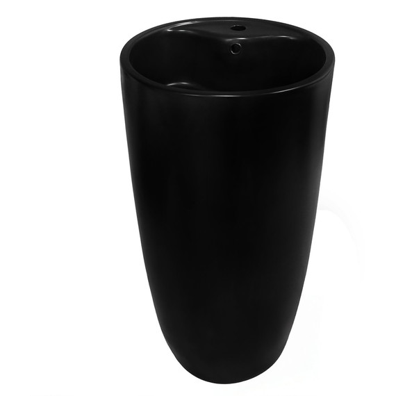 Раковина напольная Azario Teo 45 см AZ-M30149MB, чёрный фото 2