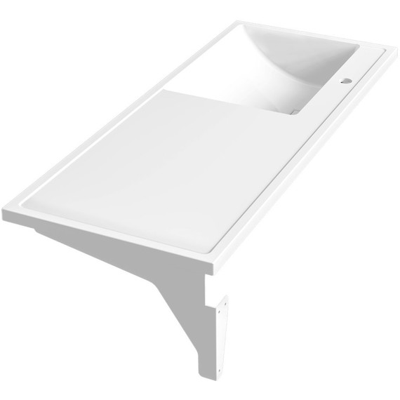 Раковина над стиральной машиной Azario Paola Magenta 120 см L CS00078451 фото 2