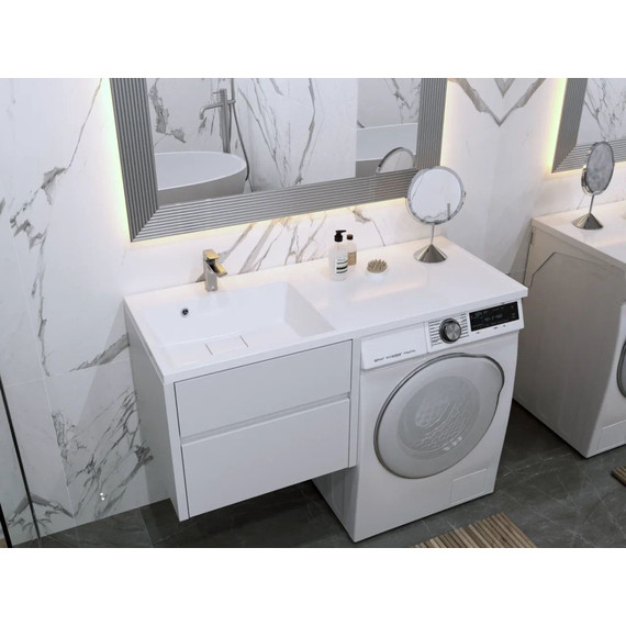 Раковина над стиральной машиной Azario Paola Magenta 120 см L CS00078451 фото 9