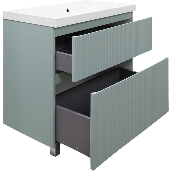 Тумба напольная с раковиной Azario Viola 80/2H 80 см CS00097139, фисташковый фото 4