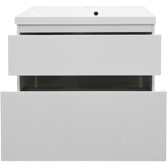 Тумба напольная с раковиной Azario Viola 80/2H 80 см CS00097140, белый матовый фото 3