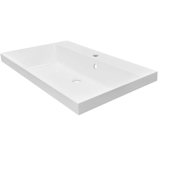 Тумба напольная с раковиной Azario Viola 80/2H 80 см CS00097140, белый матовый фото 2