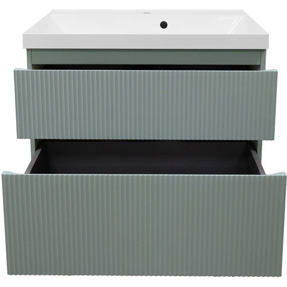 Тумба подвесная с раковиной Azario Viola 80/2 80 см CS00097142, фисташковый фото 6