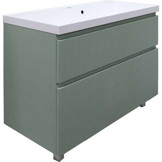 Тумба напольная с раковиной Azario Viola 100/2H 100 см CS00097145, фисташковый фото 