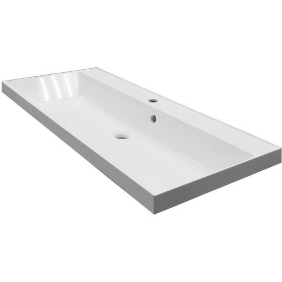 Тумба напольная с раковиной Azario Viola 100/2H 100 см CS00097146, белый матовый фото 2