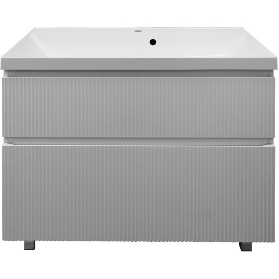 Тумба напольная с раковиной Azario Viola 100/2H 100 см CS00097146, белый матовый фото 5