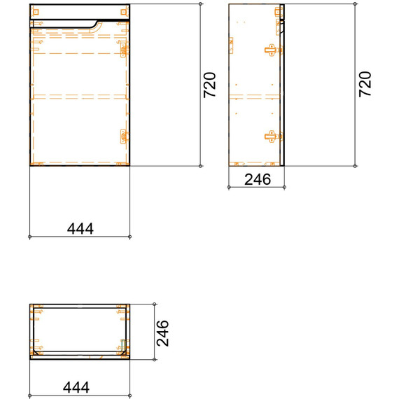 Тумба подвесная с раковиной Loranto Kantri 45 см R CS00097245 (раковина Фостер 45) - 9 Тумба подвесная с раковиной Loranto Kantri 45 см R CS00097245 (раковина Фостер 45) фото 9