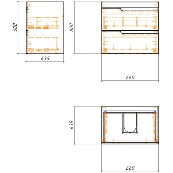 Тумба подвесная с раковиной Loranto Kantri 70/2 70 см CS00097251 (раковина Фостер 70) - 9 Тумба подвесная с раковиной Loranto Kantri 70/2 70 см CS00097251 (раковина Фостер 70) фото 9